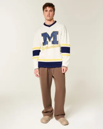 Maillot de hockey graphique Wolverines de l’université du Michigan Maillot de hockey graphique Wolverines de l’université du Michigan