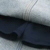 Mini-jupe-short en denim délavé clair Mini-jupe-short en denim délavé clair