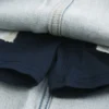 Mini-jupe-short en denim délavé clair Mini-jupe-short en denim délavé clair