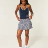 Mini-jupe-short en tricot à volants Mini-jupe-short en tricot à volants