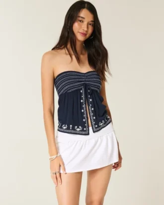 Mini-jupe-short plissée Mini-jupe-short plissée