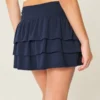 Mini-jupe-short à volants superposés Mini-jupe-short à volants superposés