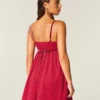 Mini-robe babydoll en mousseline Mini-robe babydoll en mousseline