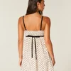 Mini-robe babydoll en mousseline Mini-robe babydoll en mousseline