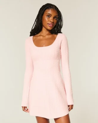 Mini-robe babydoll à nouer dans le dos