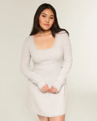 Mini-robe babydoll à nouer dans le dos