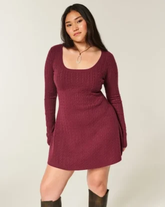 Mini-robe babydoll à nouer dans le dos
