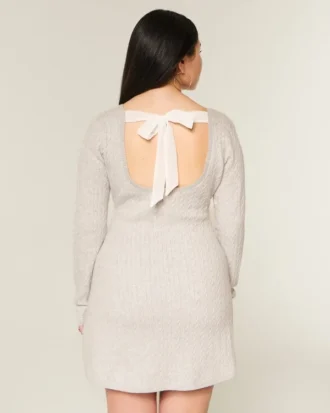 Mini-robe babydoll à nouer dans le dos