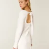 Mini-robe babydoll à nouer dans le dos Mini-robe babydoll à nouer dans le dos