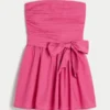 Mini-robe bustier à nœud Mini-robe bustier à nœud