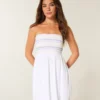 Mini-robe bustier smockée Mini-robe bustier smockée