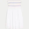 Mini-robe bustier smockée Mini-robe bustier smockée