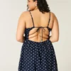 Mini-robe dos nu en lin mélangé