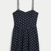 Mini-robe dos nu en lin mélangé