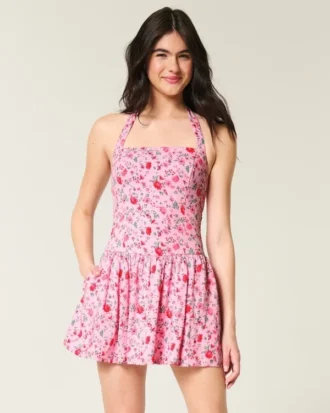 Mini-robe dos nu à taille basse