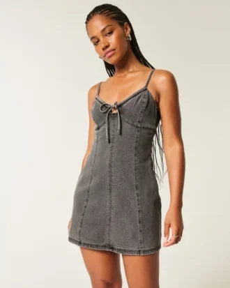 Mini-robe en denim