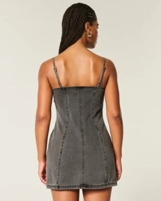 Mini-robe en denim