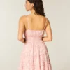 Mini-robe smockée scintillante