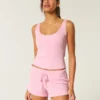 Mini-short confortable en tissu gaufré Gilly Hicks Mini-short confortable en tissu gaufré Gilly Hicks