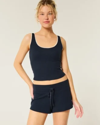 Mini-short confortable à motif gaufré Gilly Hicks