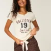 Mini-short en flanelle à nœud en satin Holiday Vault Release