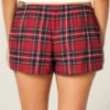 Mini-short en flanelle à nœud en satin Holiday Vault Release