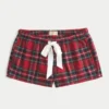 Mini-short en flanelle à nœud en satin Holiday Vault Release
