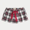Mini-short en flanelle à nœud en satin Holiday Vault Release