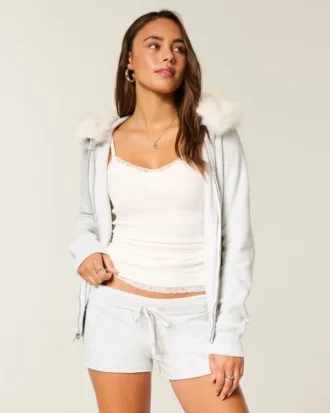 Mini-short en molleton