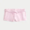 Mini-short en molleton avec motif cœur Mini-short en molleton avec motif cœur