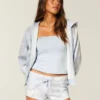 Mini-short en molleton camouflage bleu Mini-short en molleton camouflage bleu