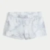 Mini-short en molleton camouflage bleu Mini-short en molleton camouflage bleu