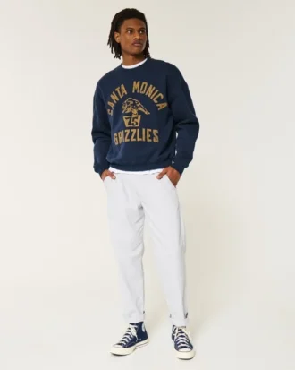 Pantalon ample en lin mélangé