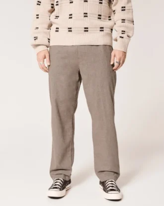Pantalon ample en lin mélangé