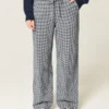 Pantalon ample en lin mélangé Pantalon ample en lin mélangé