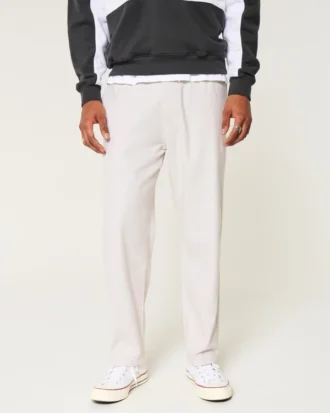 Pantalon ample en lin mélangé