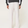 Pantalon ample en lin mélangé Pantalon ample en lin mélangé