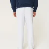 Pantalon ample en lin mélangé Pantalon ample en lin mélangé