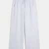 Pantalon ample en lin mélangé Pantalon ample en lin mélangé