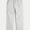 Pantalon ample en lin mélangé Pantalon ample en lin mélangé