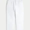Pantalon ample en lin mélangé à enfiler Pantalon ample en lin mélangé à enfiler
