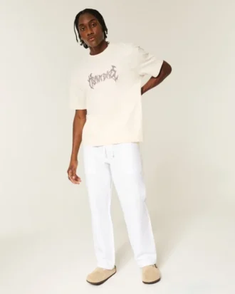 Pantalon ample en seersucker à enfiler