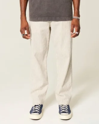Pantalon ample en seersucker à enfiler