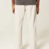 Pantalon ample en seersucker à enfiler Pantalon ample en seersucker à enfiler