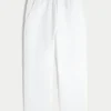 Pantalon ample en seersucker à enfiler Pantalon ample en seersucker à enfiler