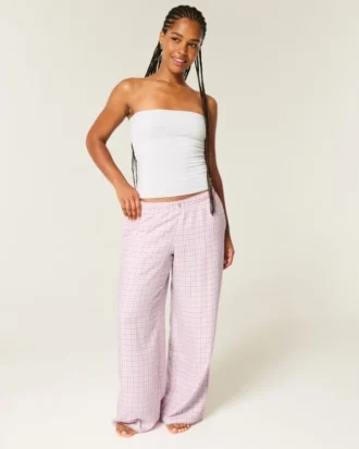Pantalon baggy en flanelle Pantalon baggy en flanelle