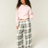Pantalon baggy en flanelle Pantalon baggy en flanelle