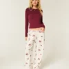Pantalon baggy en flanelle