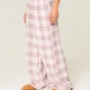 Pantalon baggy en flanelle