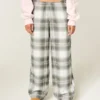 Pantalon baggy en flanelle Pantalon baggy en flanelle